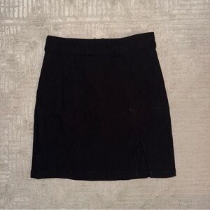 Garage Mini Skirt | Black | Size XS